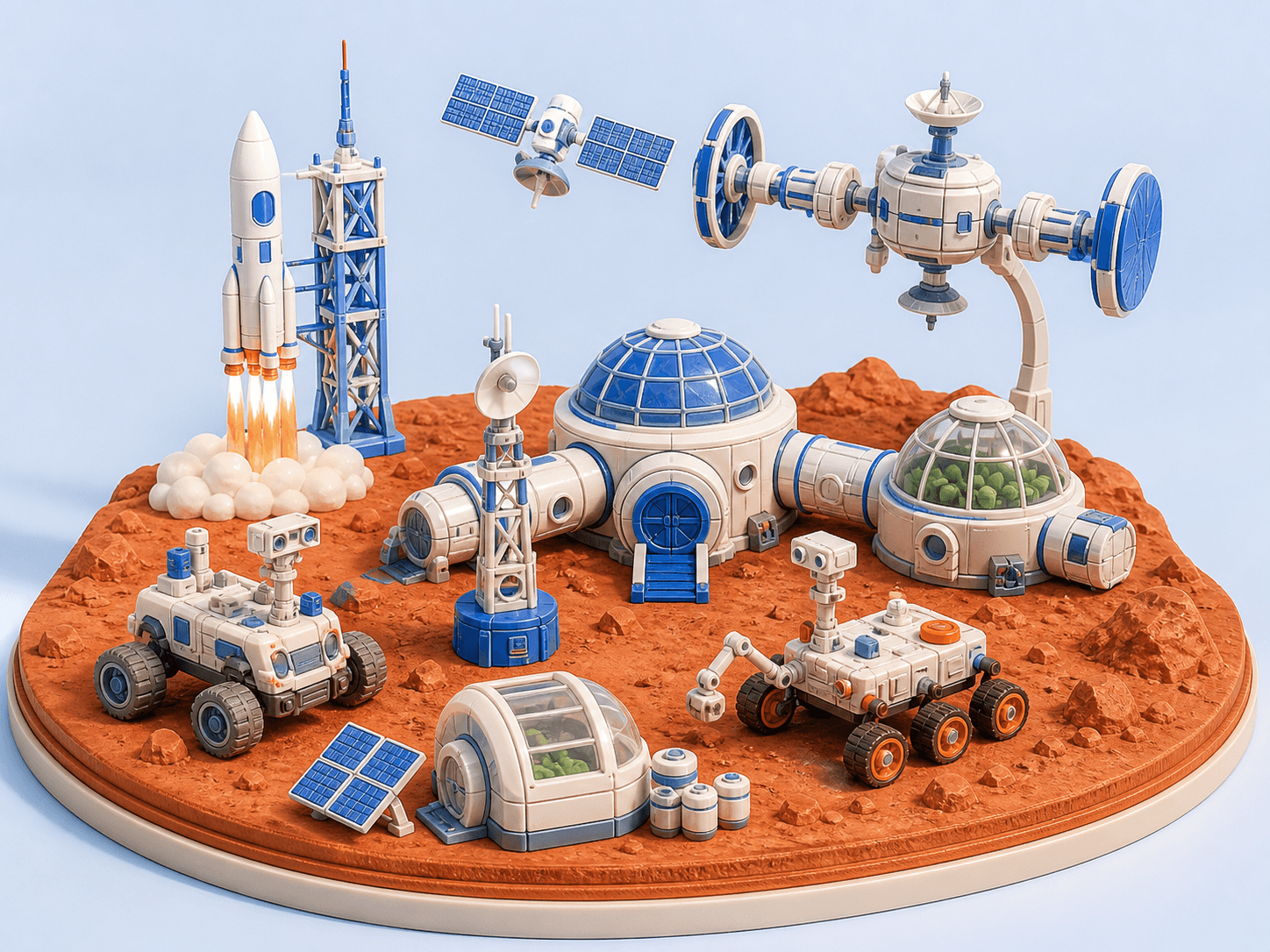 AI 星际探索 3D 课程作品场景
